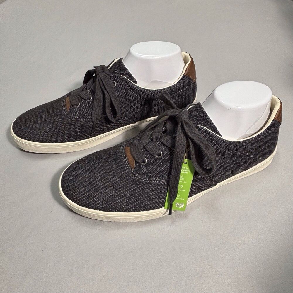 NEW Taos Ballentine Canvas Low Top Lace Up Sneakers Mens 10.5 Gray Casual Shoes